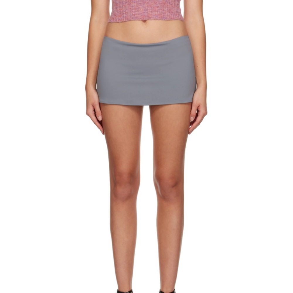 Danielle Guizio grey mini skirt